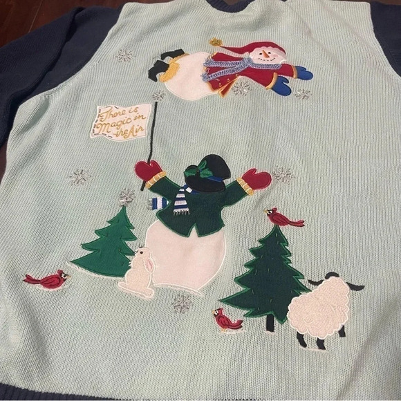 The Quacker Fatory Christmas Winter Cardigan Buttons Snowmen 3XL - Picture 10 of 10